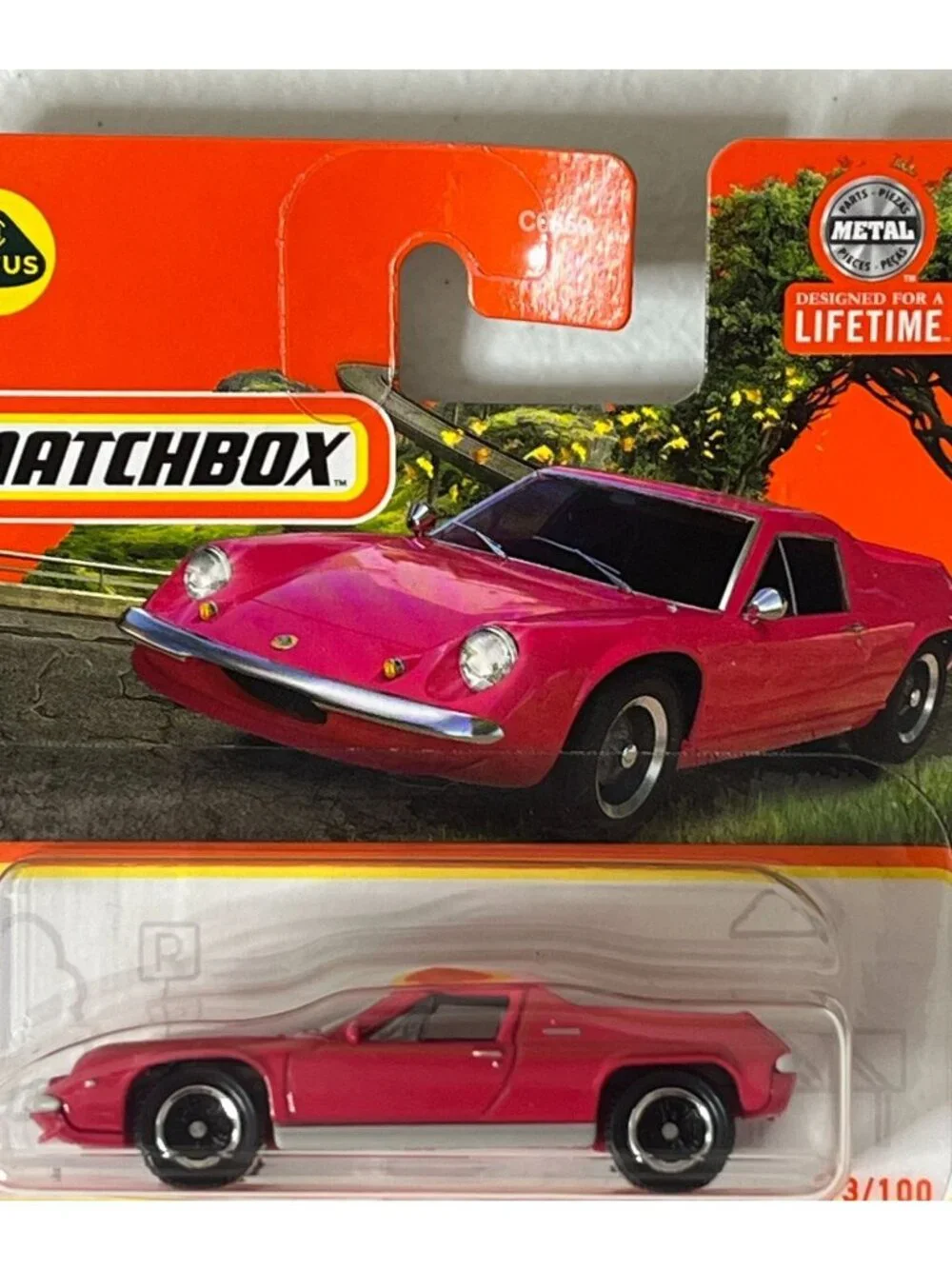 Matchbox 1972 Lotus Europa MBX Highway 93/100 Magenta Diecast NOC